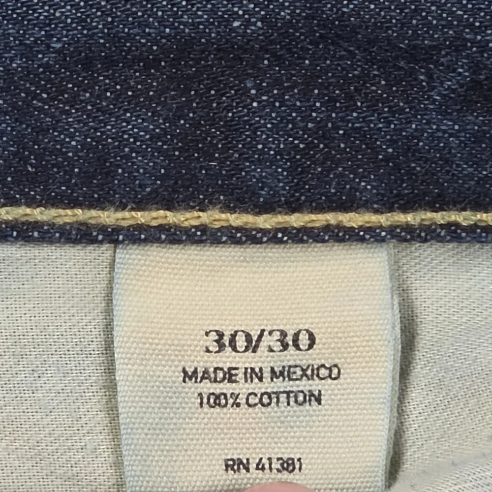 Polo Ralph Lauren 018 Slim Straight NY Jeans Mens 30x30 Dark Wash Blue RL Logo